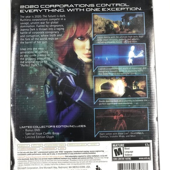 XBOX 360: Perfect Dark Zero, Limited Collector's Edition - Picture 4 of 14